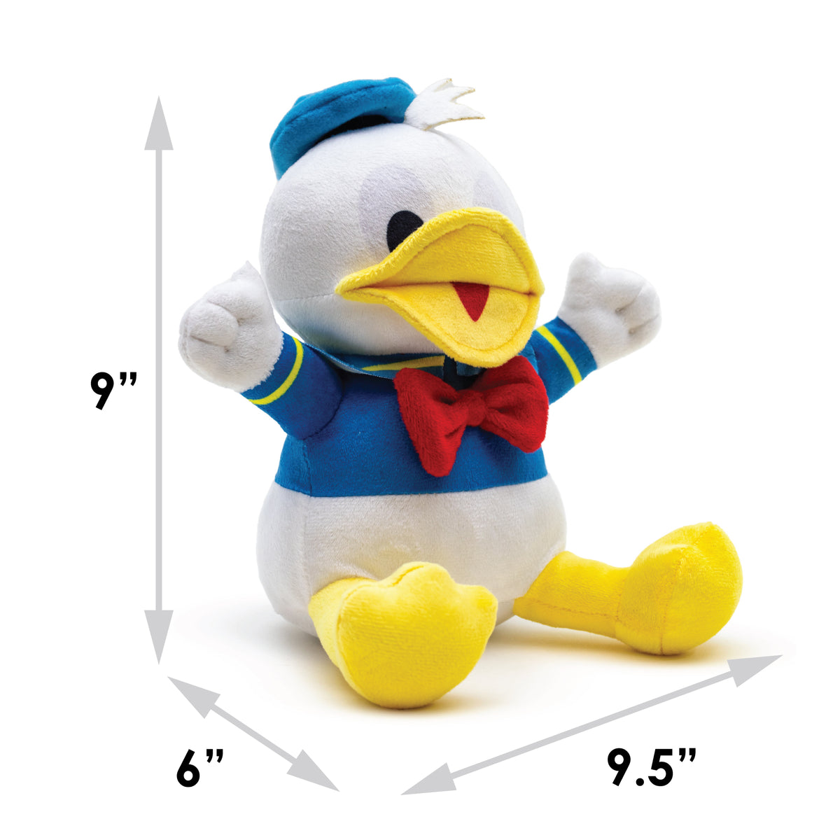 Dog Toy Squeaker Plush - Disney Donald Duck Sitting Pose Dog Toy Squeaky Plush Disney