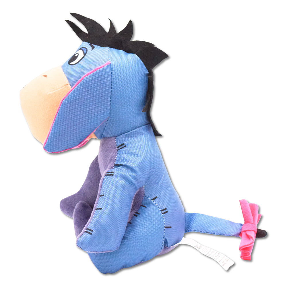 Dog Toy Ballistic Squeaker - Winnie the Pooh Eeyore Sitting Pose Blue Dog Toy Squeaky Plush Disney