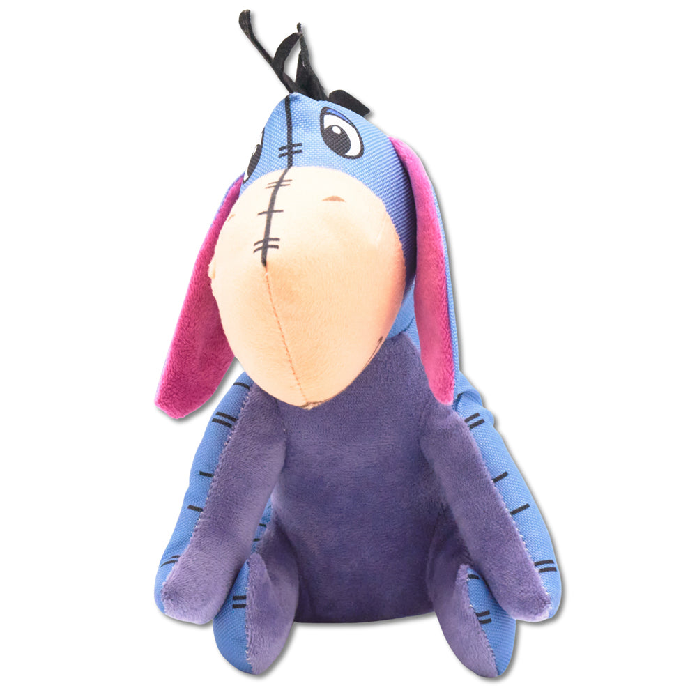 Dog Toy Ballistic Squeaker - Winnie the Pooh Eeyore Sitting Pose Blue Dog Toy Squeaky Plush Disney