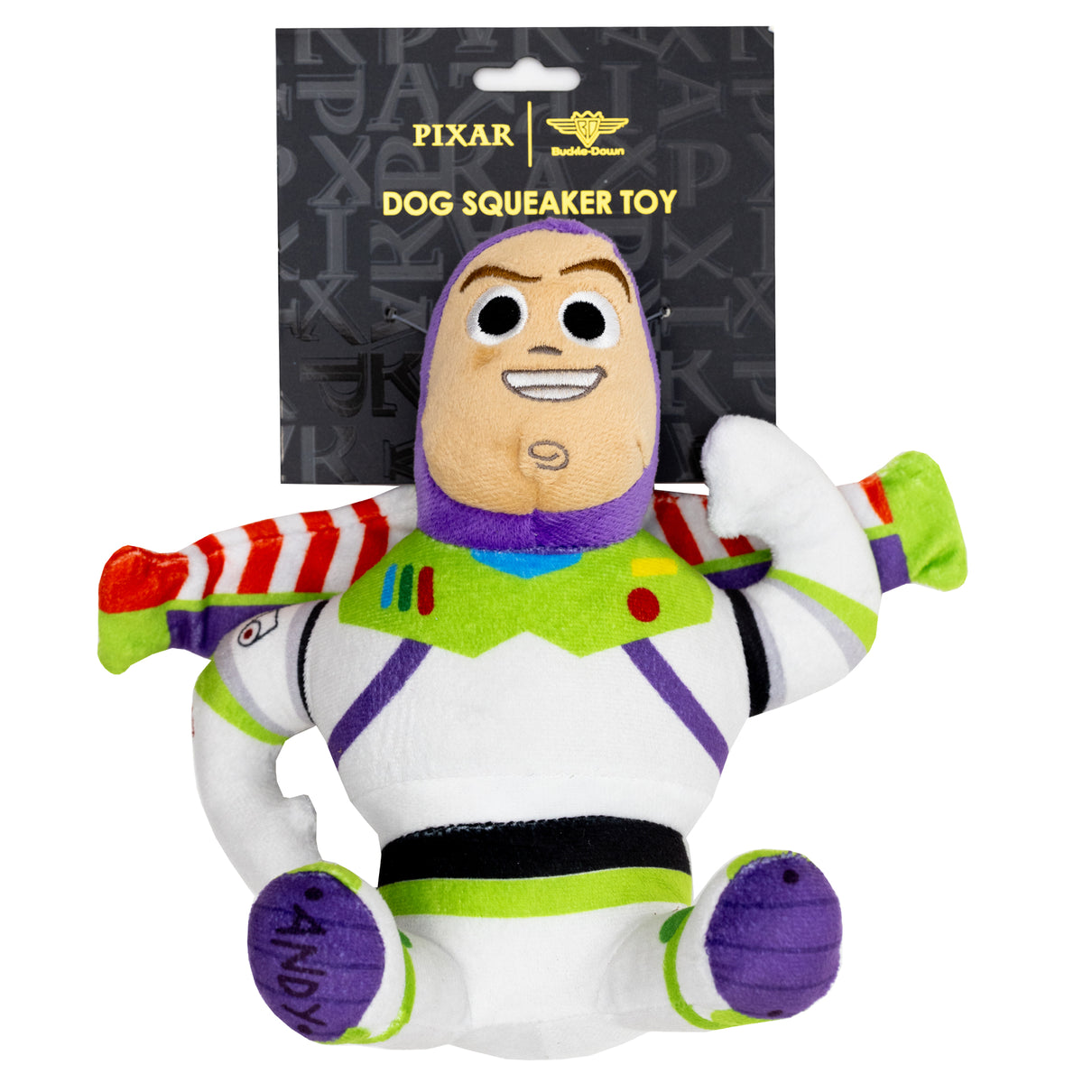 Dog Toy Squeaker Plush - Pixar Toy Story Buzz Lightyear Full Body Pose Dog Toy Squeaky Plush Disney