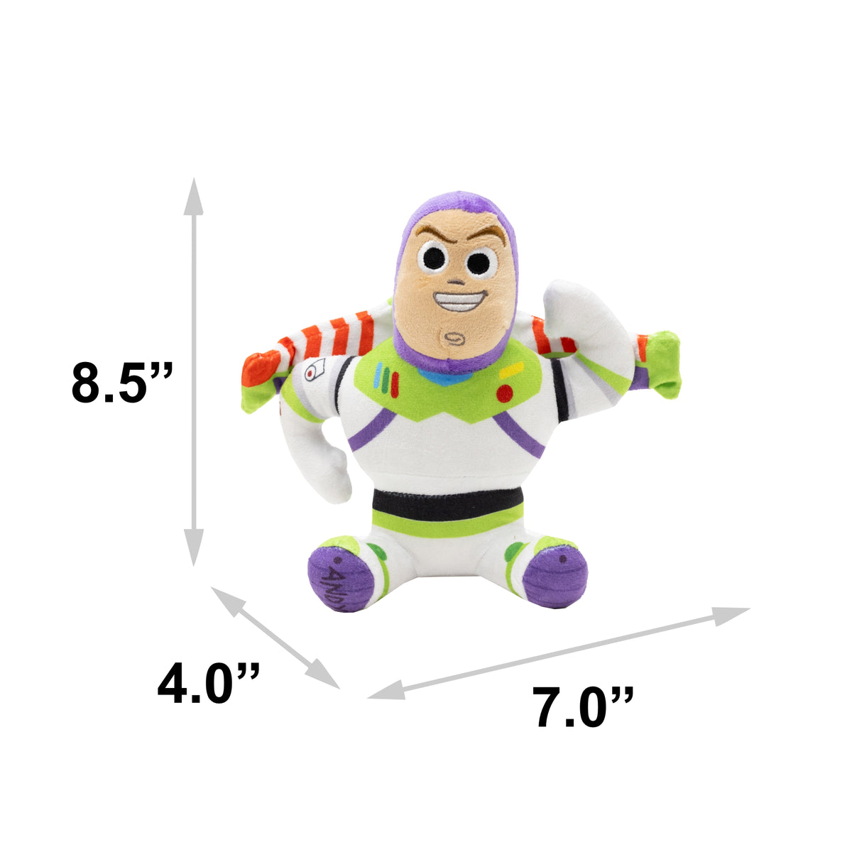 Dog Toy Squeaker Plush - Pixar Toy Story Buzz Lightyear Full Body Pose Dog Toy Squeaky Plush Disney