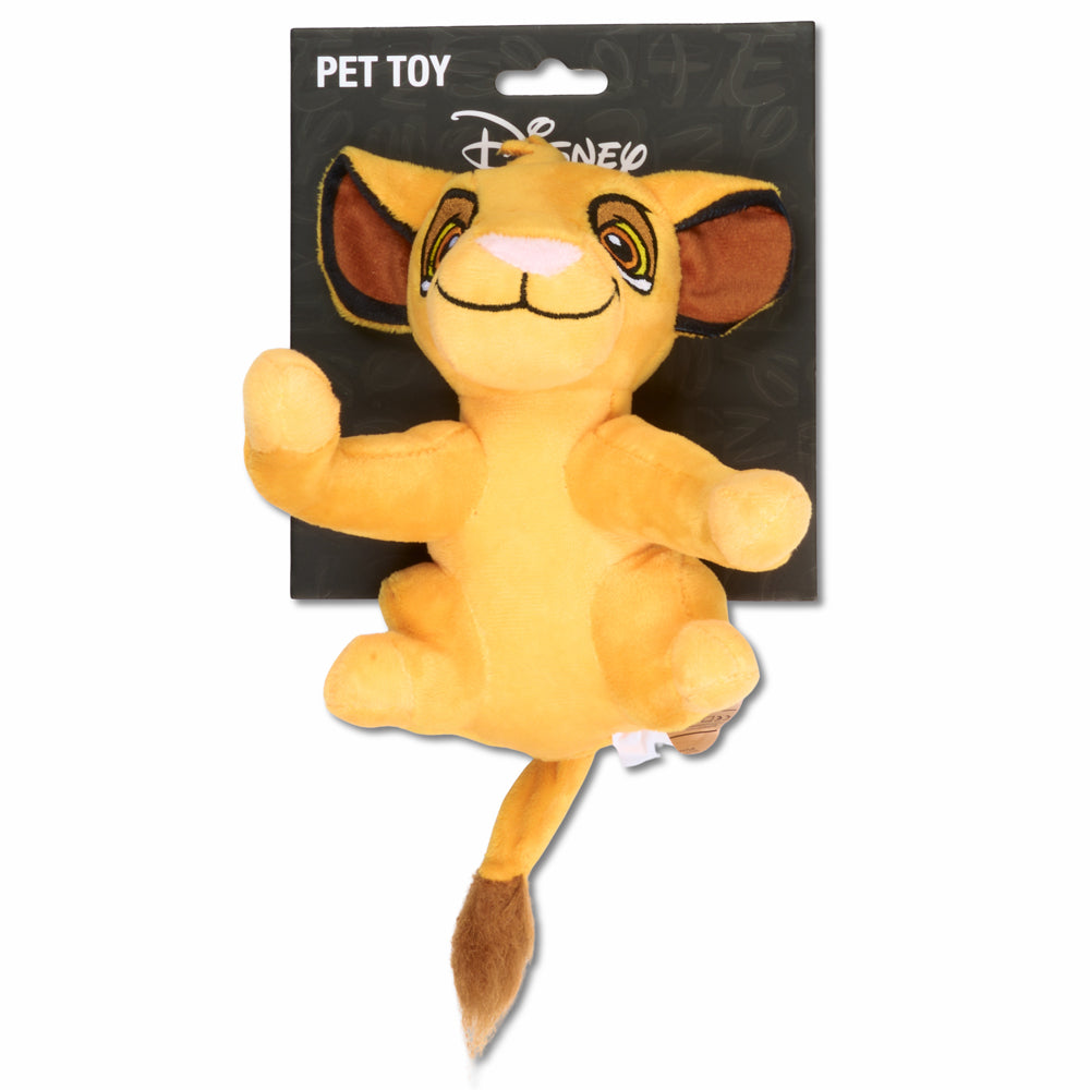 Dog Toy Squeaker Plush - Disney The Lion King Young Simba Full Body Pose Dog Toy Squeaky Plush Disney