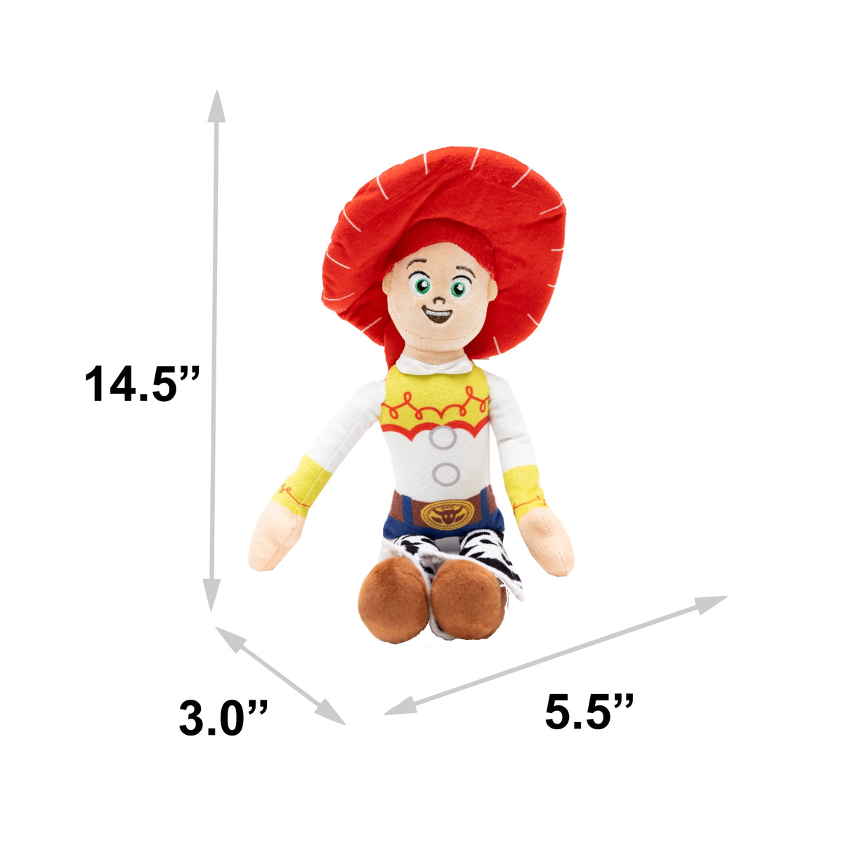 Dog Toy Squeaker Plush - Pixar Toy Story Jessie Full Body Pose Dog Toy Squeaky Plush Disney