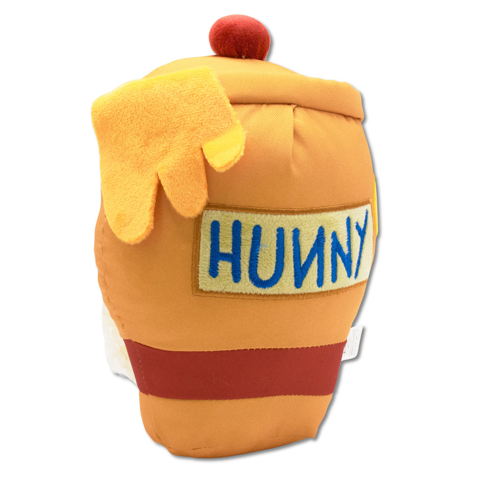 Dog Toy Ballistic Squeaker - Winnie the Pooh Hunny Pot Yellow Dog Toy Squeaky Plush Disney