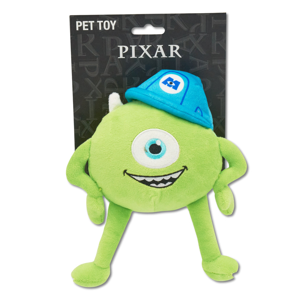 Dog Toy Squeaker Plush - Monsters, Inc. Mike Full Body Sitting Pose Dog Toy Squeaky Plush Disney
