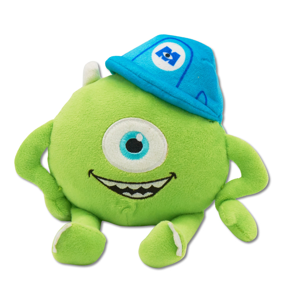 Dog Toy Squeaker Plush - Monsters, Inc. Mike Full Body Sitting Pose Dog Toy Squeaky Plush Disney