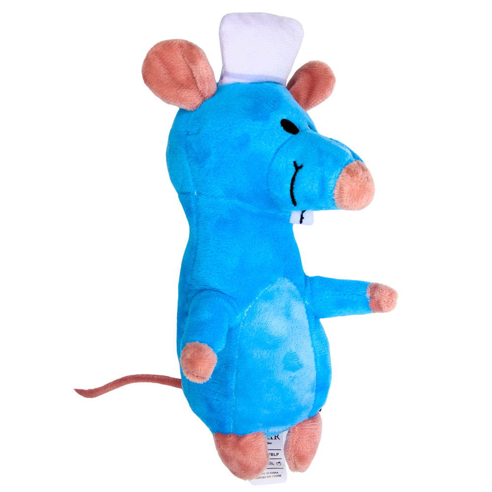 Dog Toy Squeaker Plush - Ratatouille Chef Remy Rat Full Body Pose Dog Toy Squeaky Plush Disney