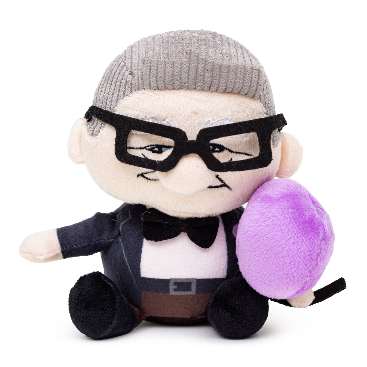 Dog Toy Squeaker Plush - Up Carl with Balloon Sitting Pose Dog Toy Squeaky Plush Disney