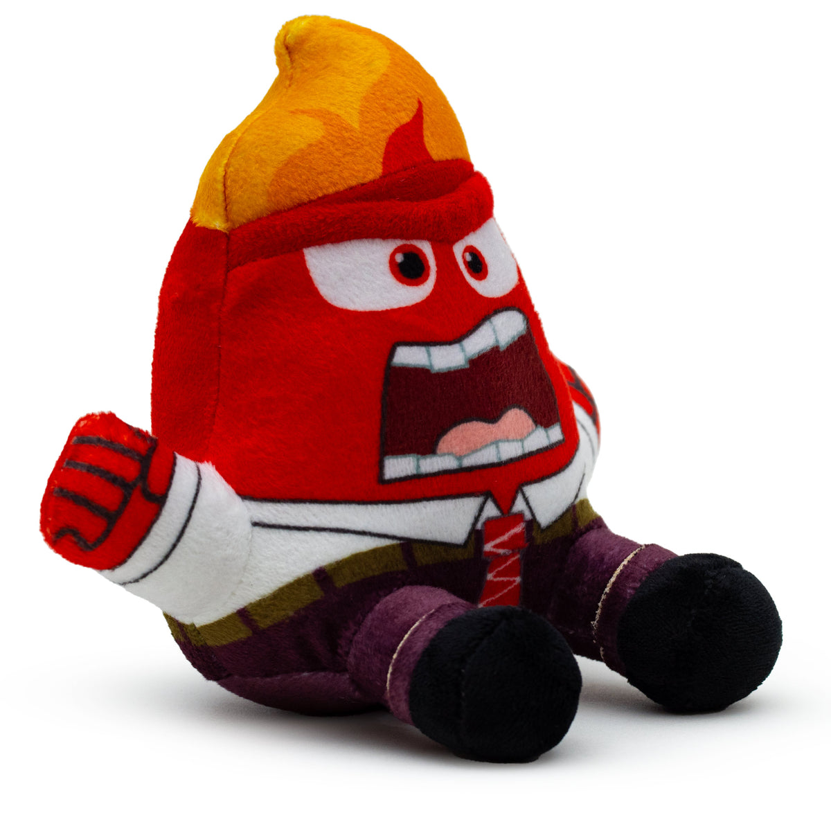 Dog Toy Squeaker Plush - Inside Out Anger Full Body Sitting Pose Dog Toy Squeaky Plush Disney