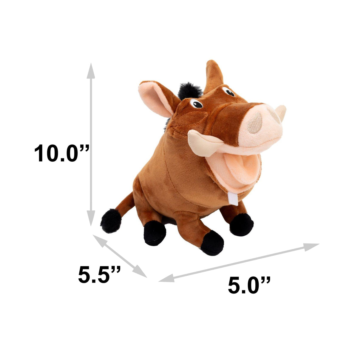 Dog Toy Squeaker Plush - Disney The Lion King Pumbaa Full Body Pose Dog Toy Squeaky Plush Disney