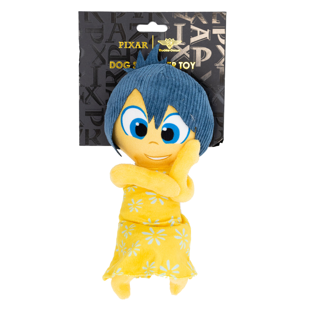 Dog Toy Squeaker Plush - Pixar Inside Out Joy Full Body Pose Dog Toy Squeaky Plush Disney