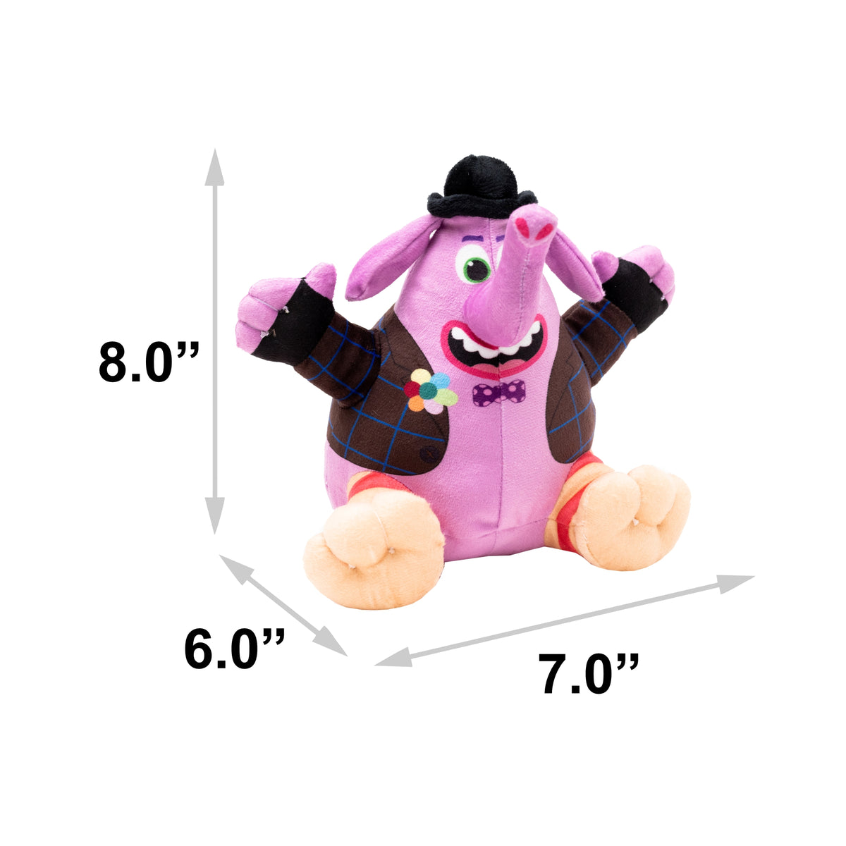 Dog Toy Squeaker Plush - Pixar Inside Out Bing Bong Full Body Pose Dog Toy Squeaky Plush Disney