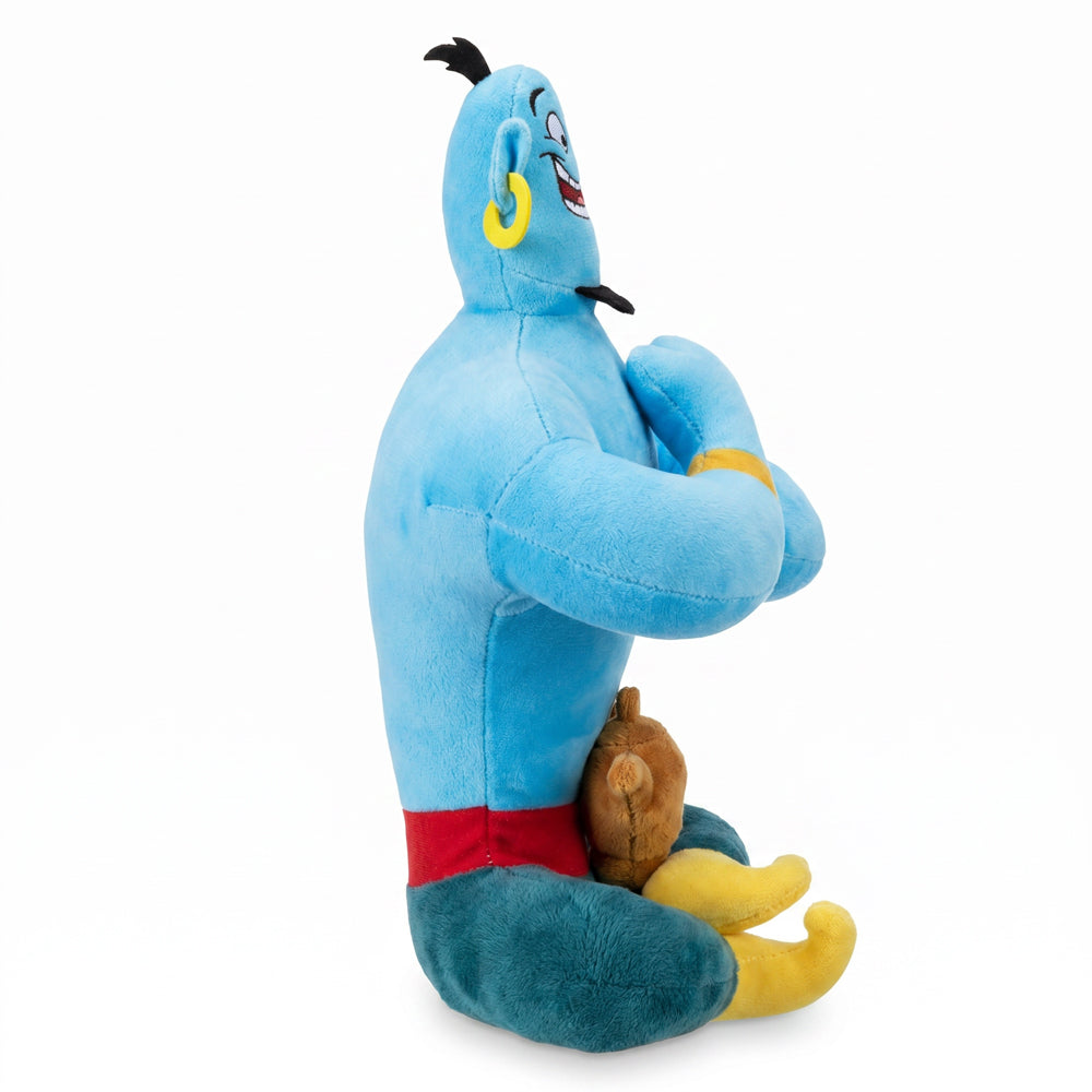 Dog Toy Squeaker Plush - Aladdin Genie Sitting Pose Dog Toy Squeaky Plush Disney
