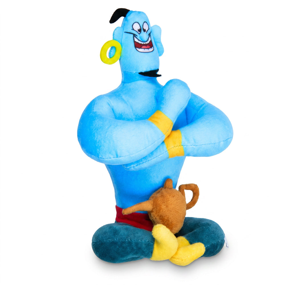Dog Toy Squeaker Plush - Aladdin Genie Sitting Pose Dog Toy Squeaky Plush Disney