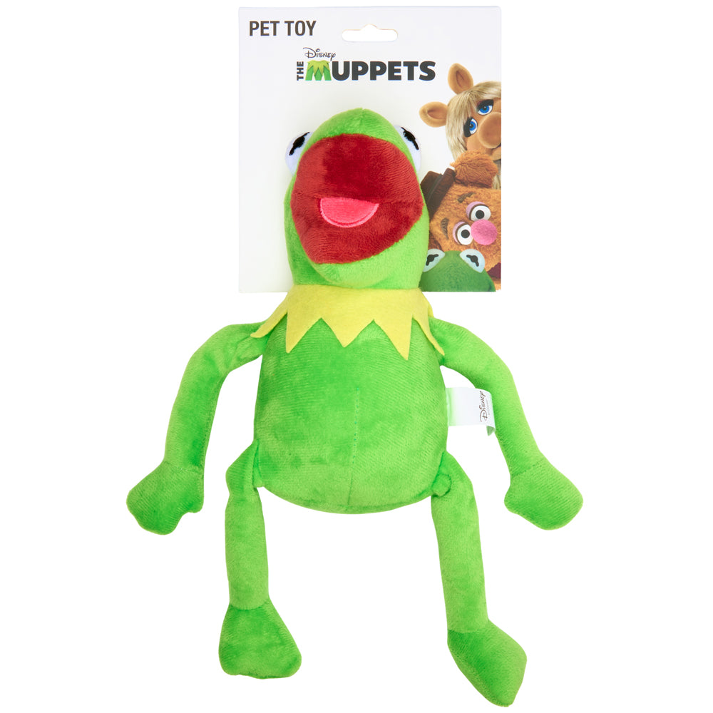 Dog Toy Squeaker Plush - The Muppets Kermit the Frog Full Body Pose Dog Toy Squeaky Plush Disney