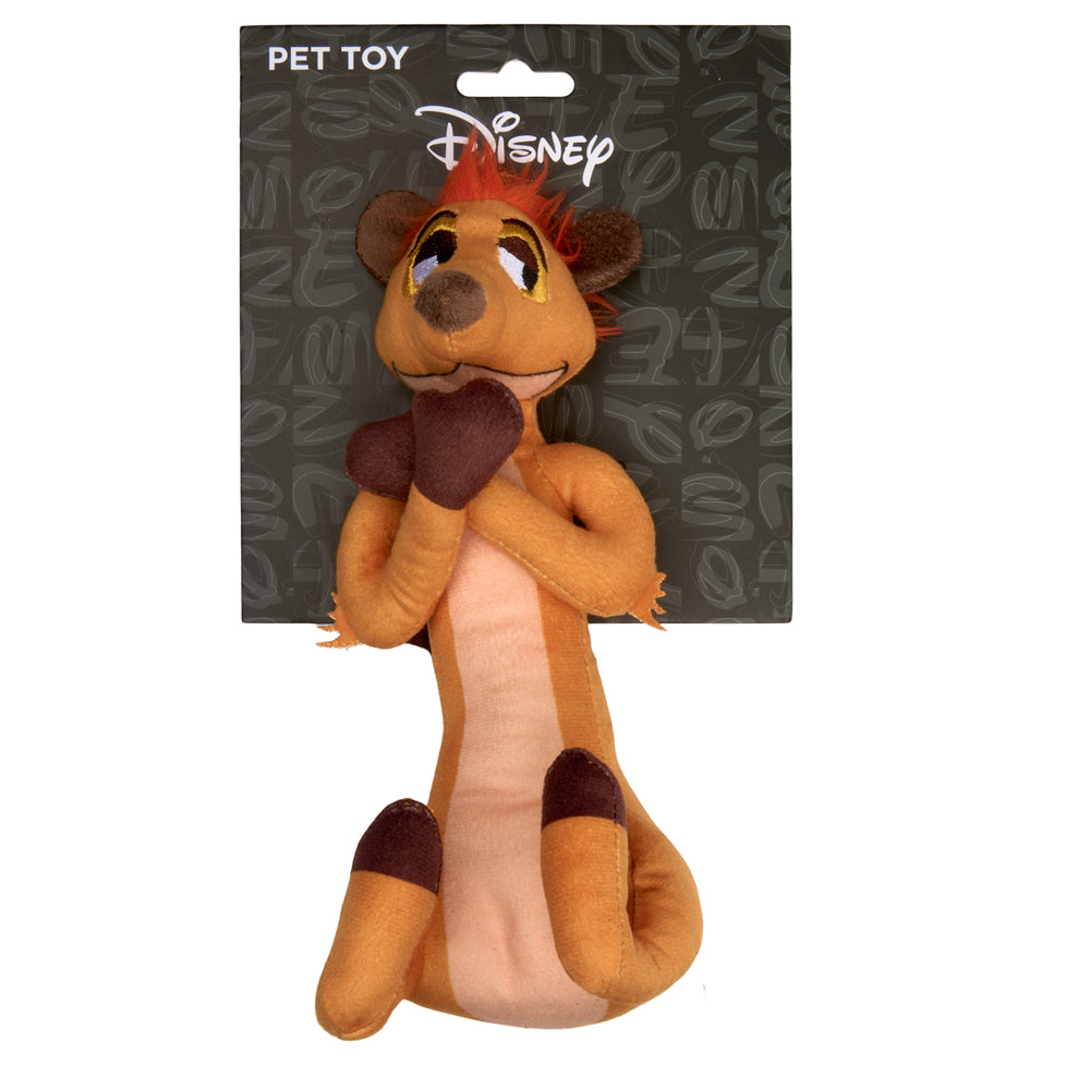 Dog Toy Squeaker Plush - Disney The Lion King Timon Full Body Pose Dog Toy Squeaky Plush Disney