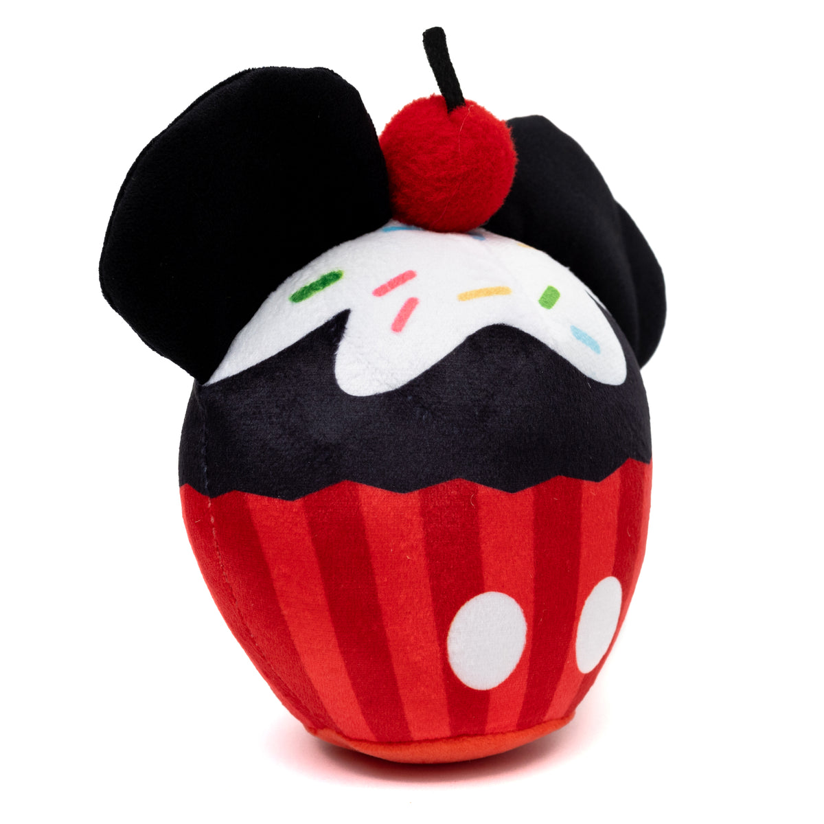 Dog Toy Squeaker Plush - Mickey Mouse Cupcake with Ears Red Dog Toy Squeaky Plush Disney
