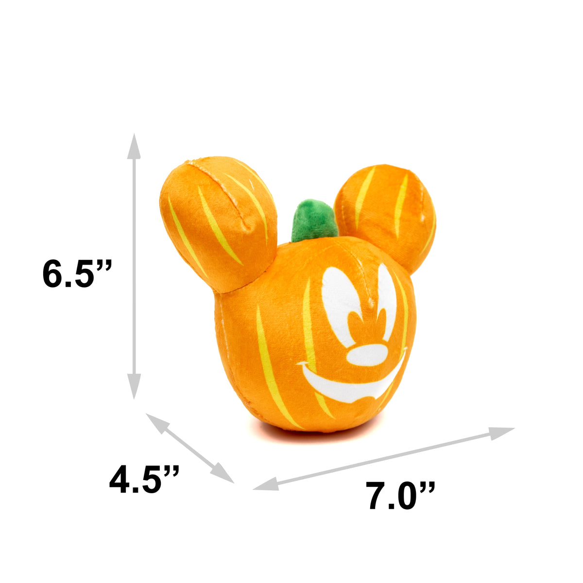 Dog Toy Squeaker Plush - Disney Halloween Mickey Mouse Pumpkin Face Dog Toy Squeaky Plush Disney