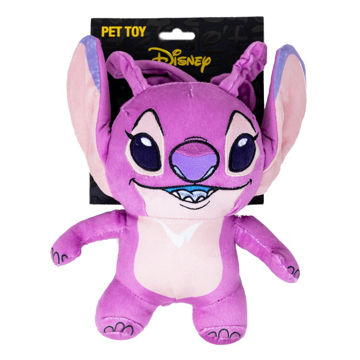Dog Toy Squeaker Plush - Lilo and Stitch Angel Smiling Full Body Standing Pose Dog Toy Squeaky Plush Disney