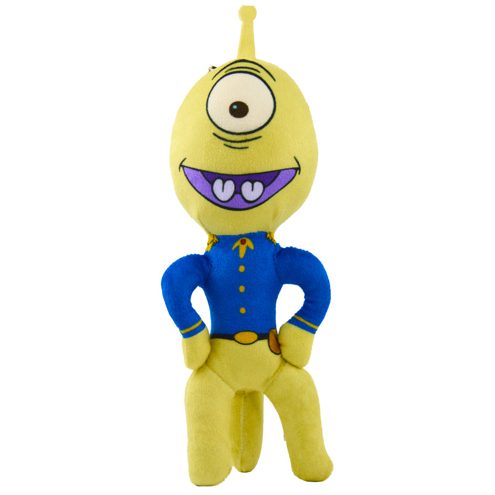 Dog Toy Squeaker Plush - Lilo and Stitch Pleakley Smiling Full Body Standing Pose Dog Toy Squeaky Plush Disney