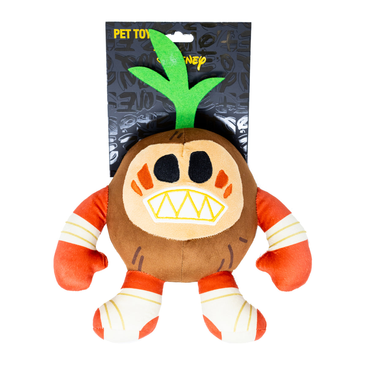 Dog Toy Squeaker Plush - Moana Kakamora Coconut Monster Full Body Pose Dog Toy Squeaky Plush Disney