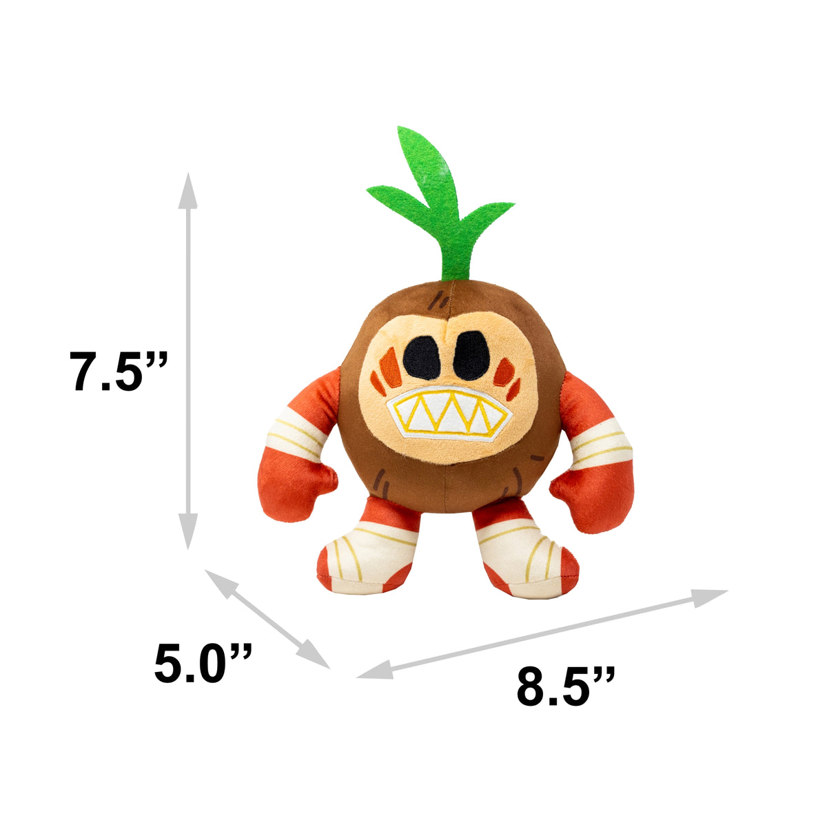 Dog Toy Squeaker Plush - Moana Kakamora Coconut Monster Full Body Pose Dog Toy Squeaky Plush Disney