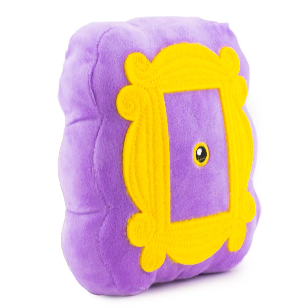 Dog Toy Squeaker Plush - Friends Monica's Peephole Frame Purple Yellows Dog Toy Squeaky Plush Friends