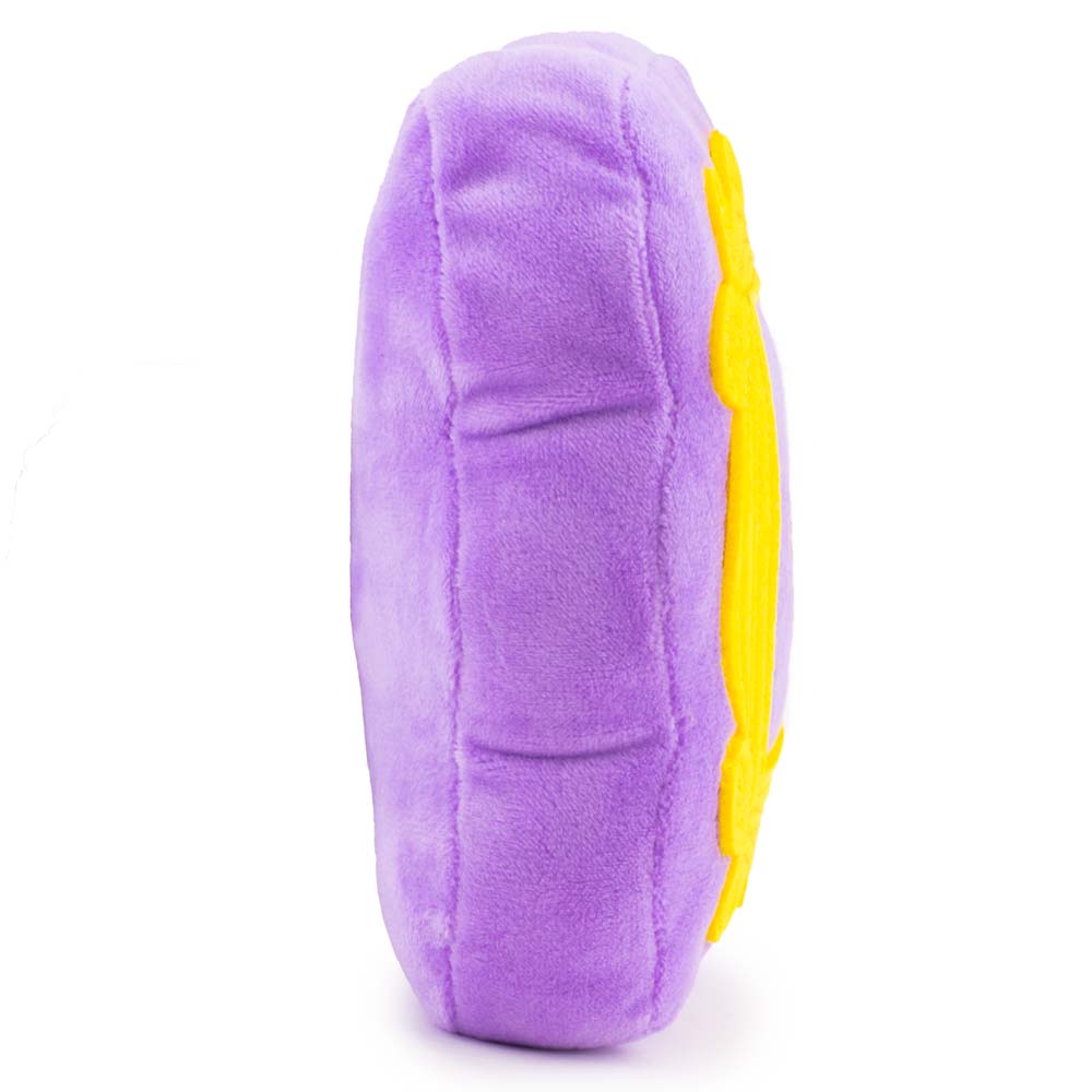 Dog Toy Squeaker Plush - Friends Monica's Peephole Frame Purple Yellows Dog Toy Squeaky Plush Friends