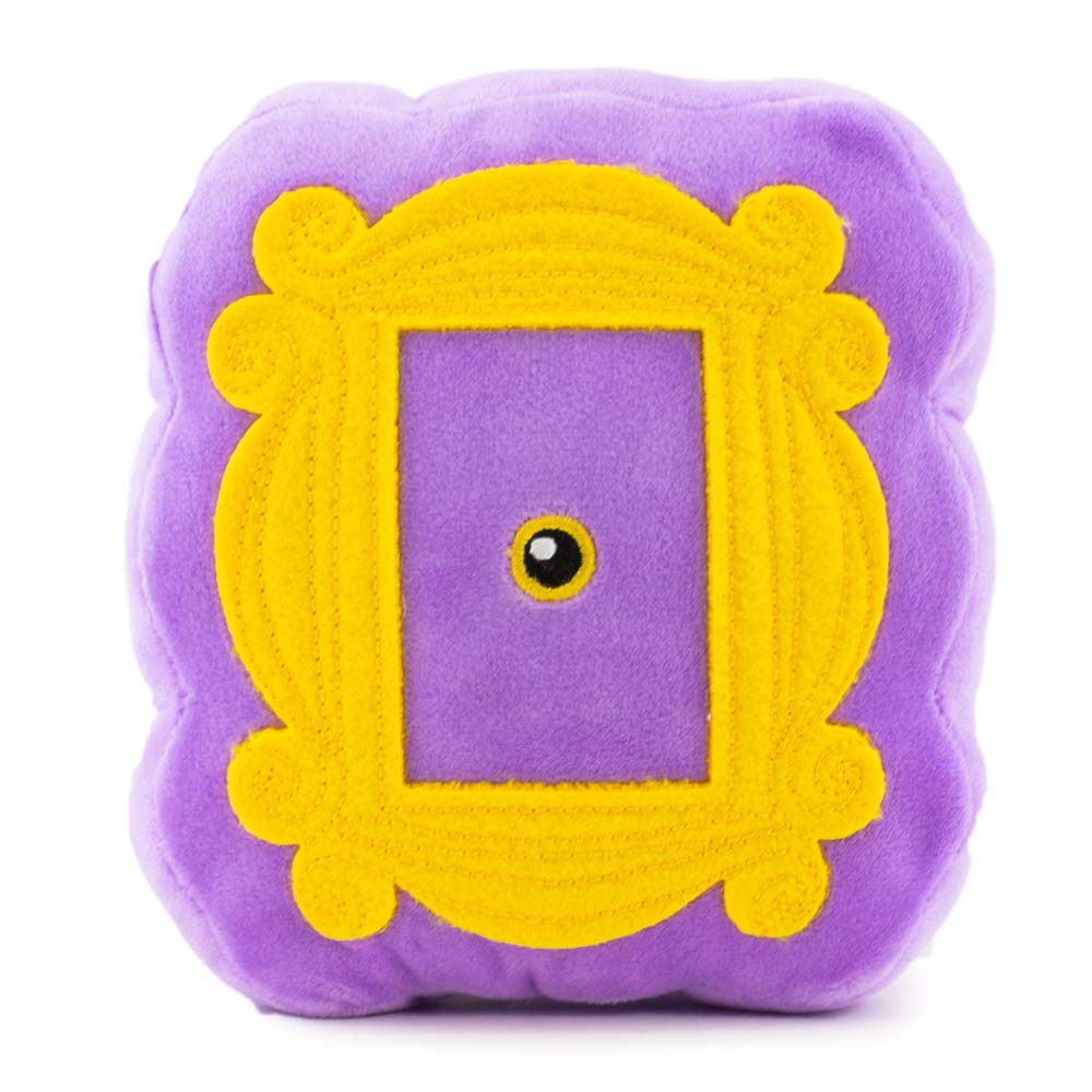 Dog Toy Squeaker Plush - Friends Monica's Peephole Frame Purple Yellows Dog Toy Squeaky Plush Friends