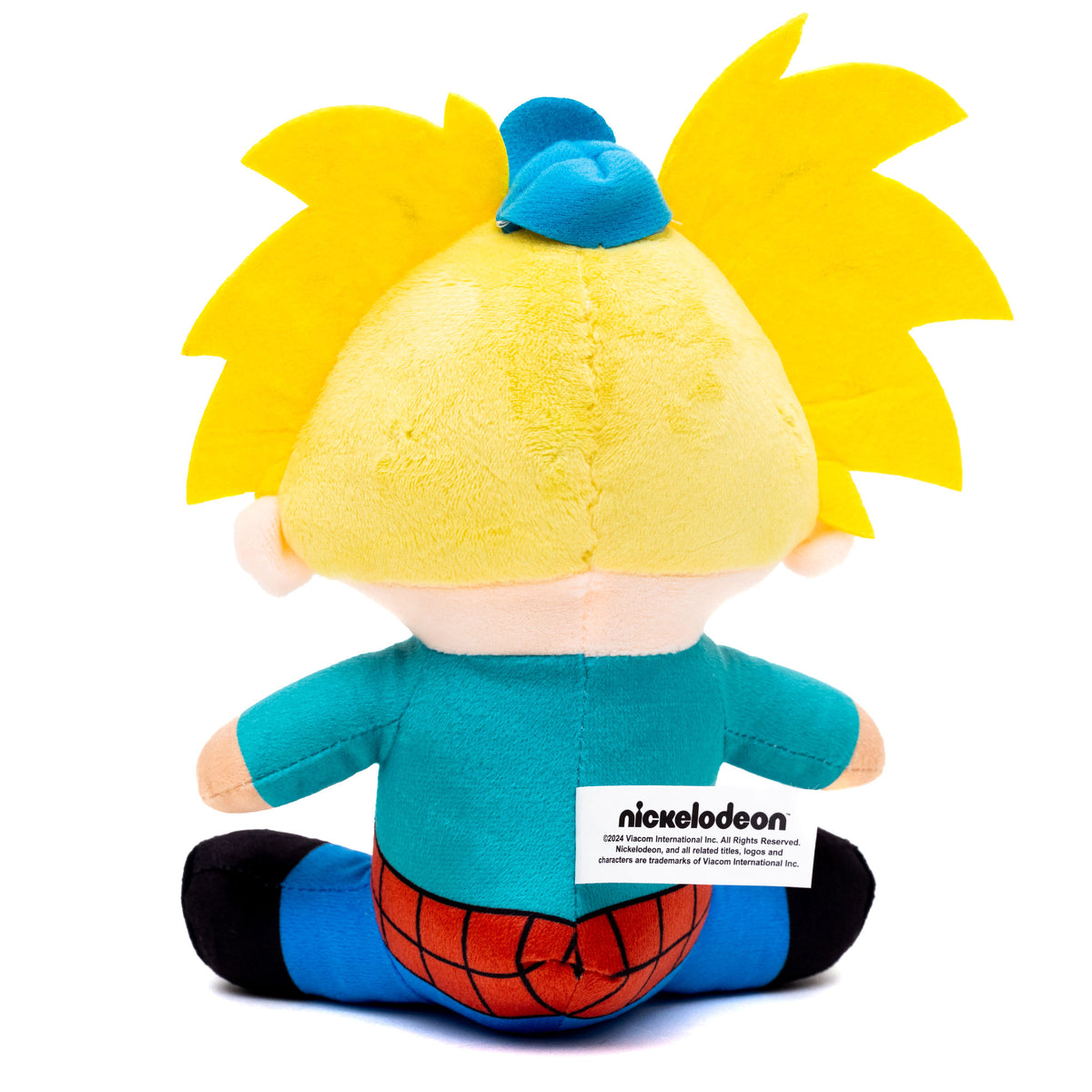 Dog Toy Squeaker Plush - Hey Arnold! Arnold Full Body Sitting Pose Dog Toy Squeaky Plush Nickelodeon