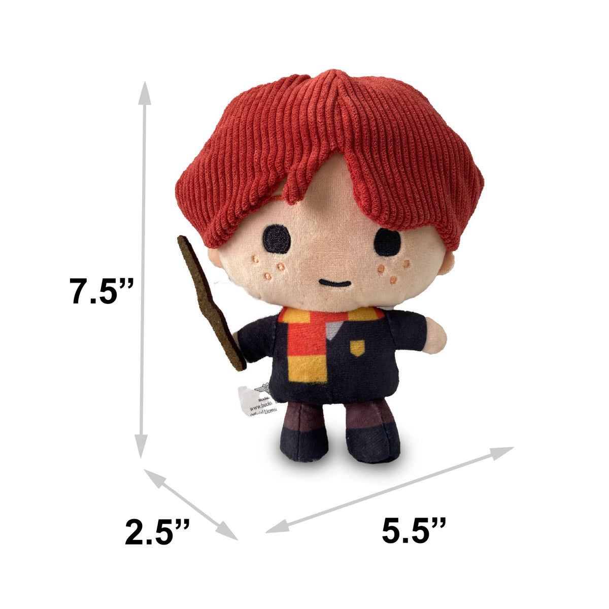 Dog Toy Squeaker Plush - Harry Potter Ron Weasley Standing Charm Full Body Pose Dog Toy Squeaky Plush Harry Potter