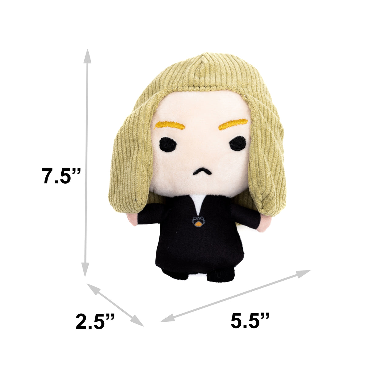 Dog Toy Squeaker Plush - Harry Potter Lucius Malfoy Standing Charm Full Body Pose Dog Toy Squeaky Plush Harry Potter