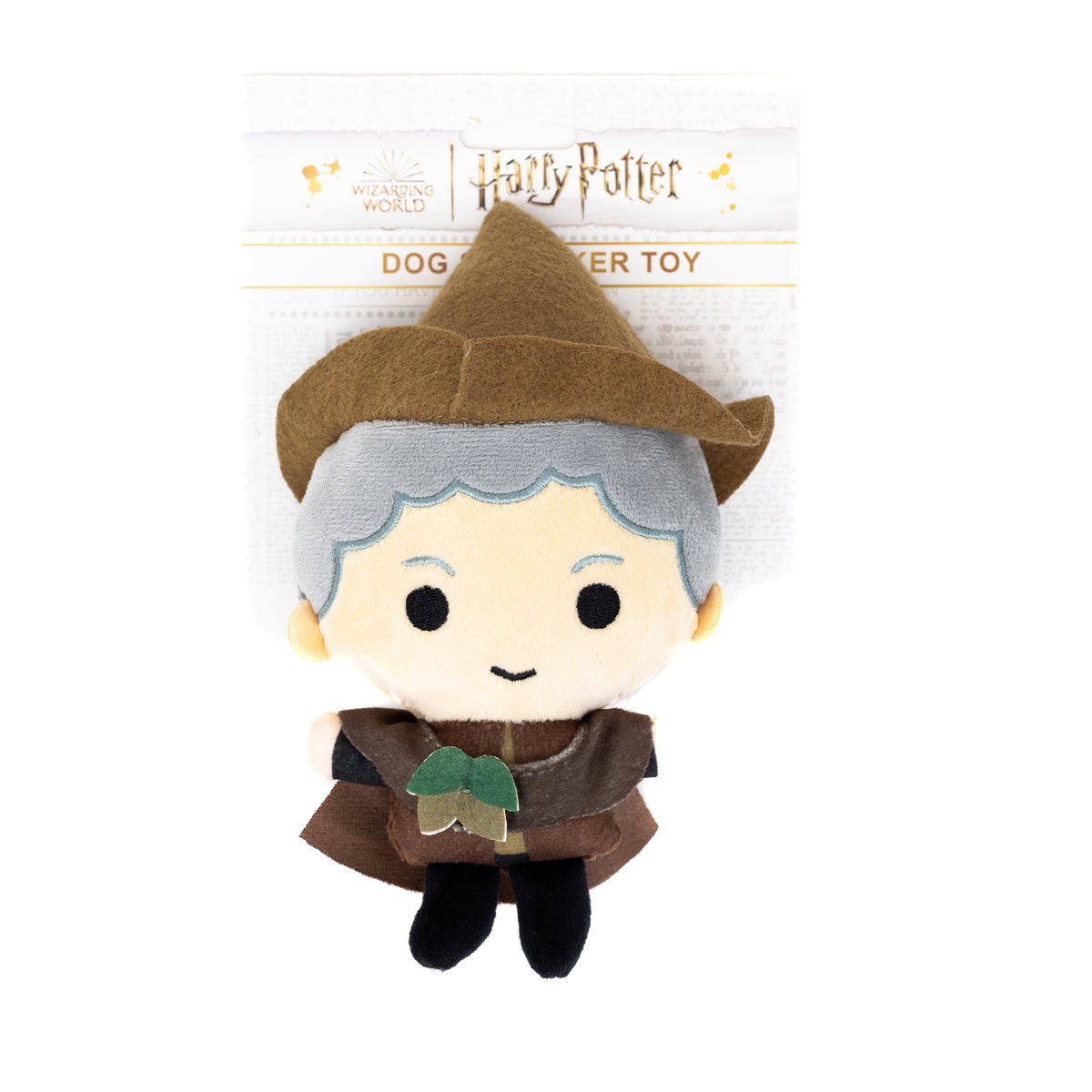 Dog Toy Squeaker Plush - Harry Potter Professor Pomona Sprout Standing Charm Full Body Pose Dog Toy Squeaky Plush Harry Potter
