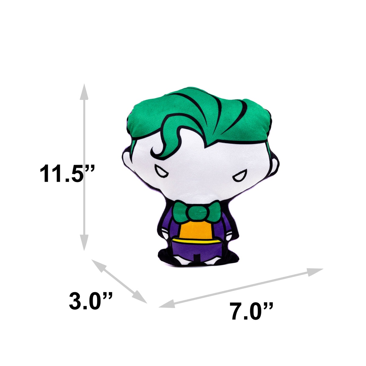 Dog Toy Squeaker Plush - DC Comics Chibi Joker Standing Pose Dog Toy Squeaky Plush DC Comics