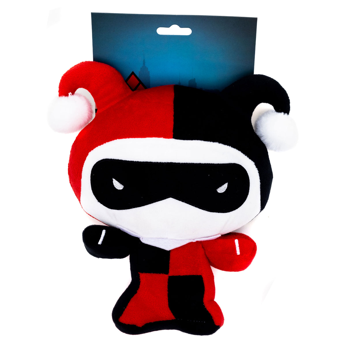 Dog Toy Squeaker Plush - DC Comics Chibi Harley Quinn Standing Pose Dog Toy Squeaky Plush DC Comics