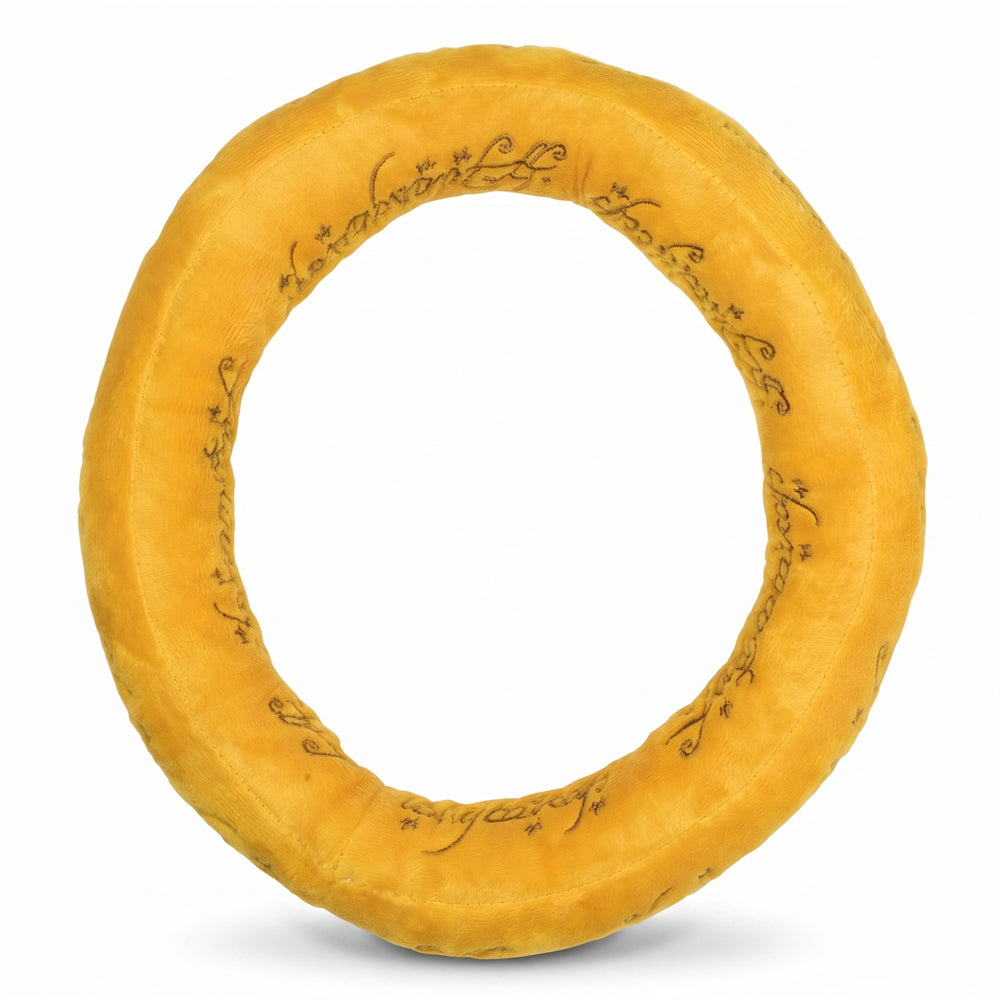 Dog Toy Squeaker Plush - The Lord of the Rings One Ring Golden Yellow Dog Toy Squeaky Plush The Lord of the Rings