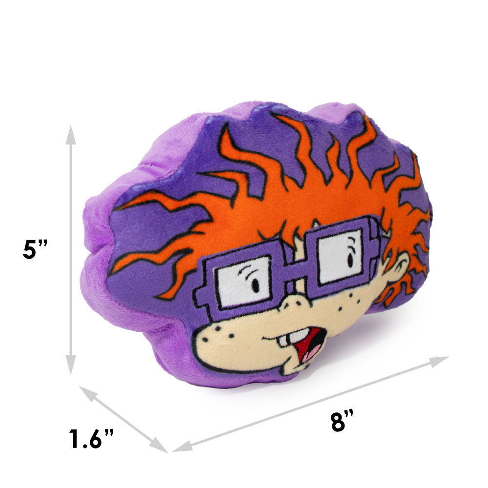 Dog Toy Squeaker Plush - Rugrats Chuckie Face Dog Toy Squeaky Plush Nickelodeon