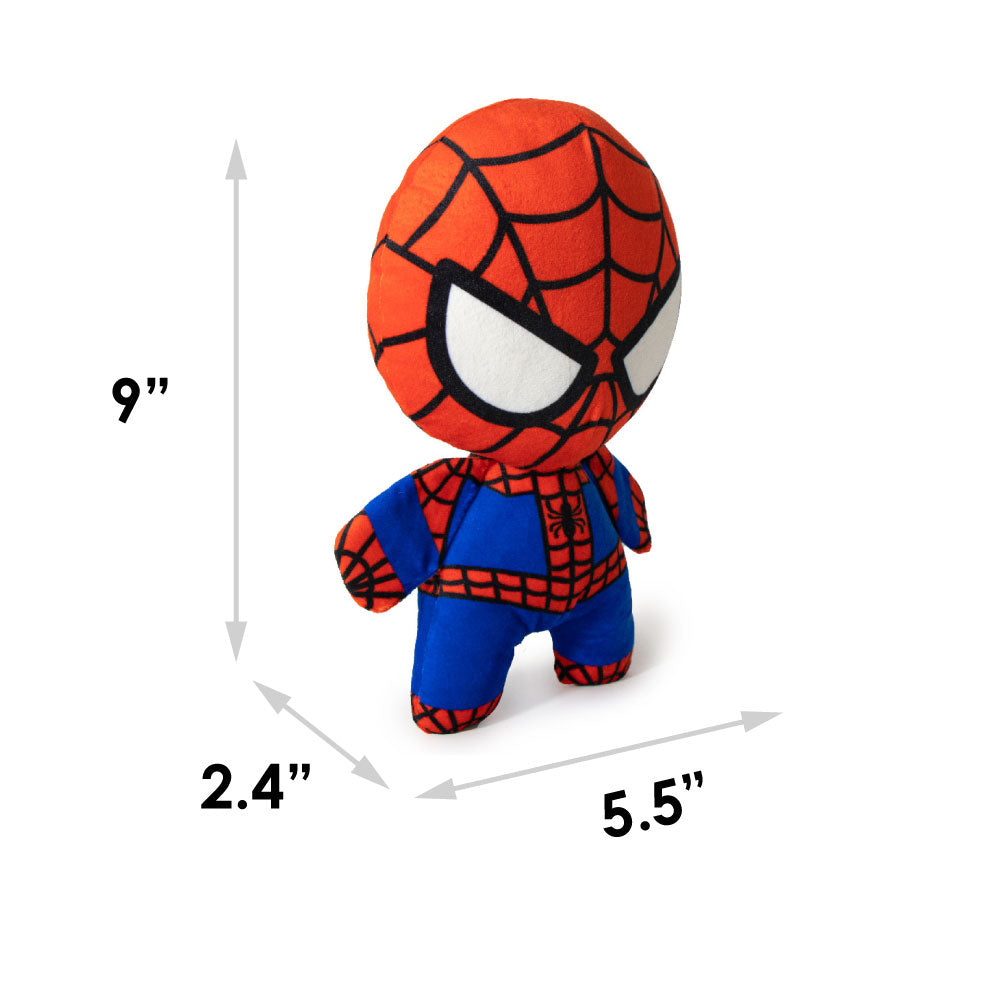 Dog Toy Squeaky Plush - Kawaii Spider-Man Standing Pose Dog Toy Squeaky Plush Marvel Comics