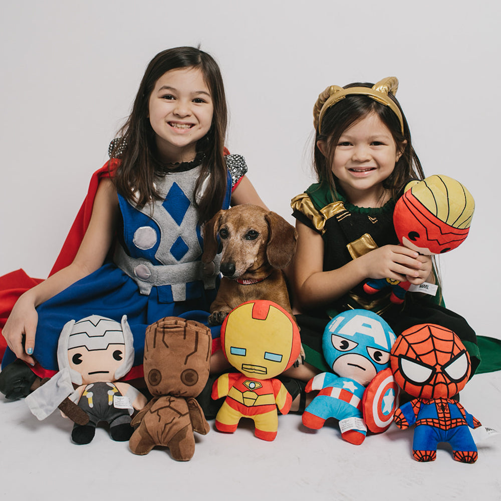 Dog Toy Squeaky Plush - Kawaii Spider-Man Standing Pose Dog Toy Squeaky Plush Marvel Comics