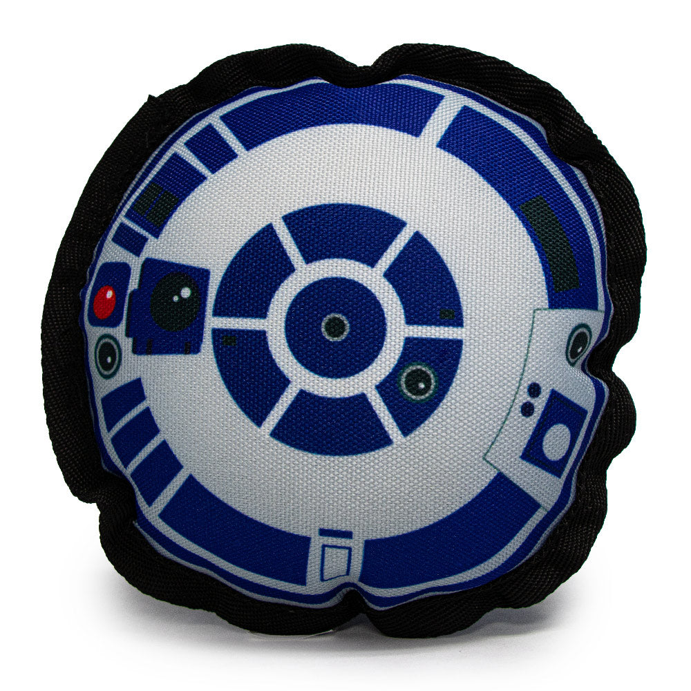 Dog Toy Squeaky Plush - Star Wars R2-D2 Head Top View Dog Toy Squeaky Plush Star Wars