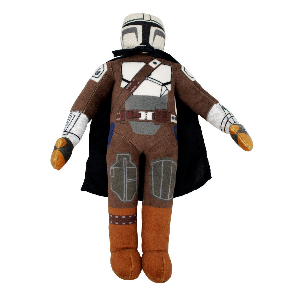 Dog Toy Squeaker Plush - Star Wars The Mandalorian Standing Figure Pose Dog Toy Squeaky Plush Star Wars