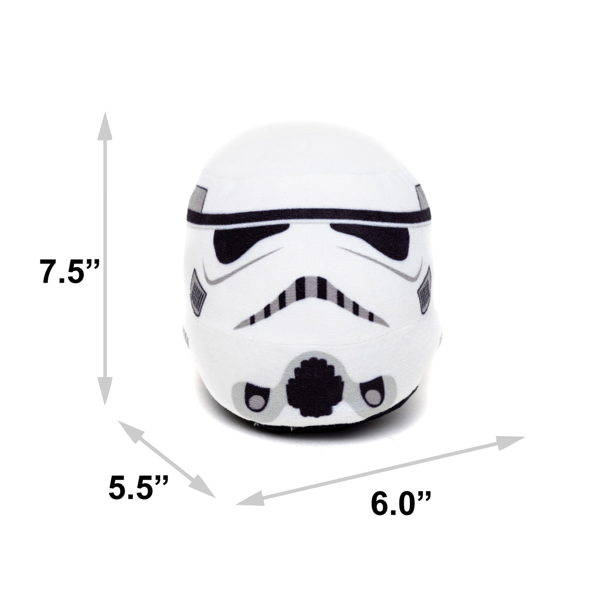 Dog Toy Squeaker Plush - Stormtrooper Helmet White Dog Toy Squeaky Plush Star Wars