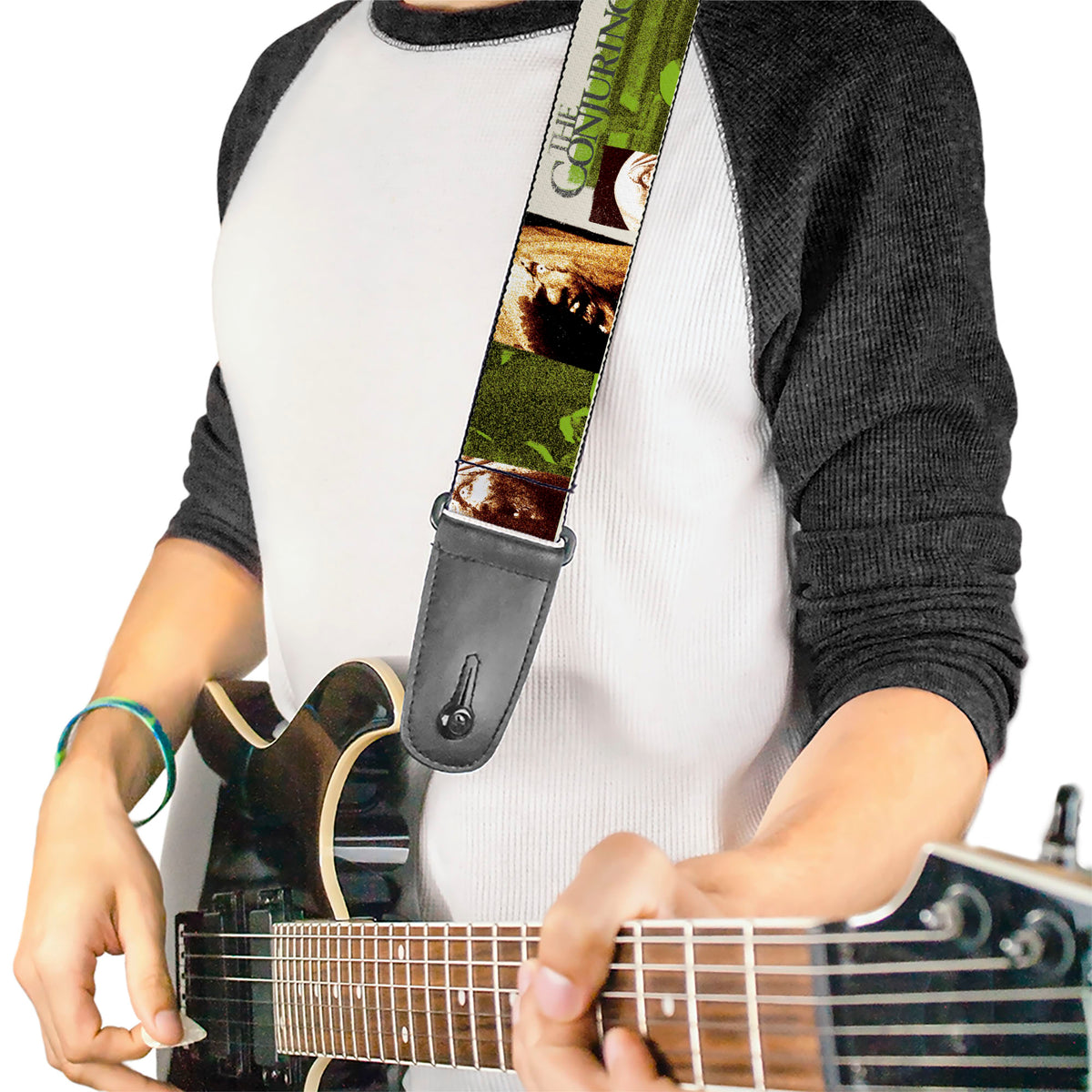 Guitar Strap - THE CONJURING Possession Scenes and Title Logo Guitar Straps The Conjuring