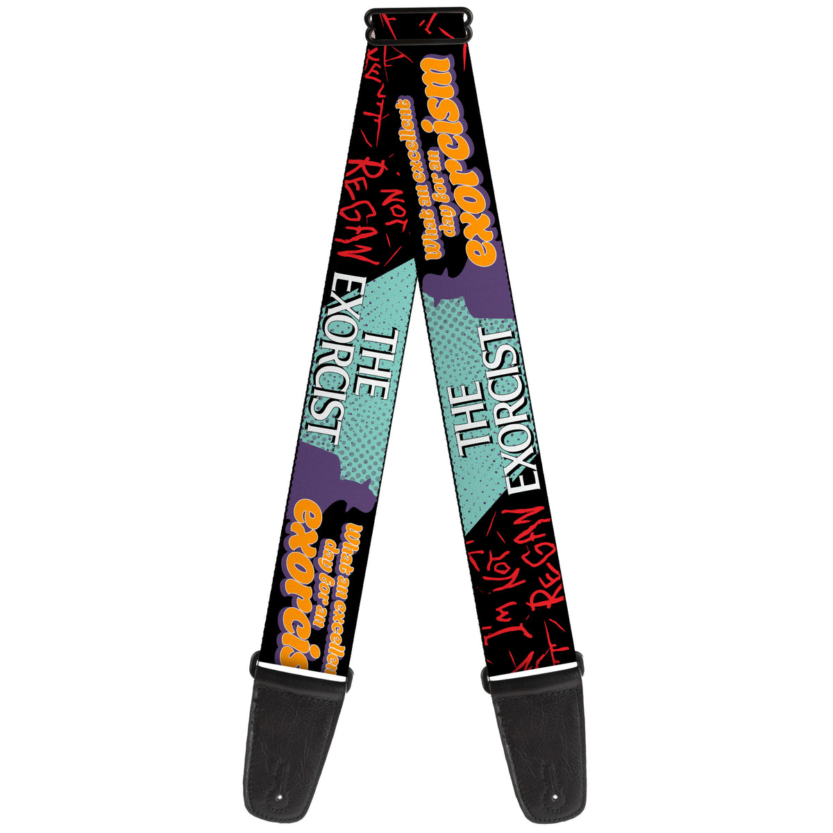 Guitar Strap - THE EXORCIST Regan Pop Art EXCELLENT DAY FOR AN EXORCISM Pose Guitar Straps The Exorcist