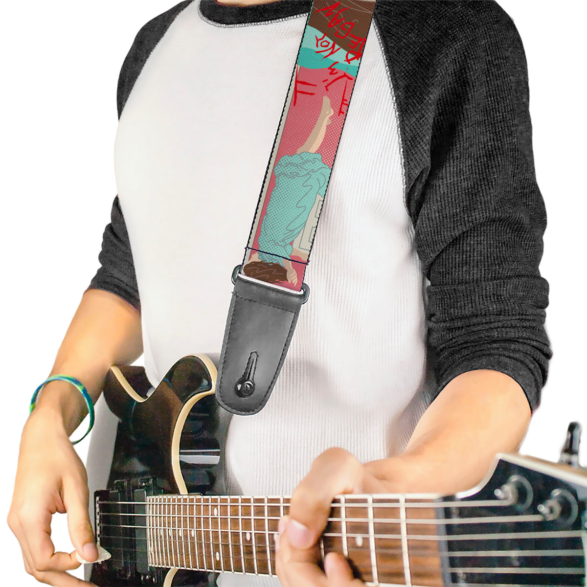 Guitar Strap - THE EXORCIST I'M NOT REGAN Elevation Pose and Face Pop Art Guitar Straps The Exorcist