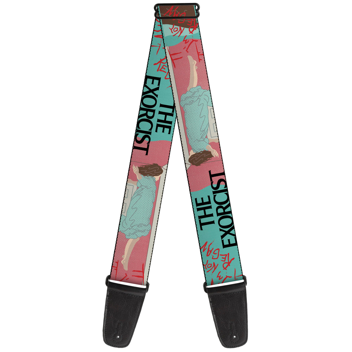 Guitar Strap - THE EXORCIST I'M NOT REGAN Elevation Pose and Face Pop Art Guitar Straps The Exorcist