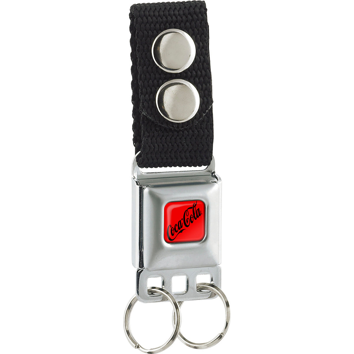 Keychain - COCA-COLA Zero Script Logo Full Color Red/Black Keychains Coca-Cola