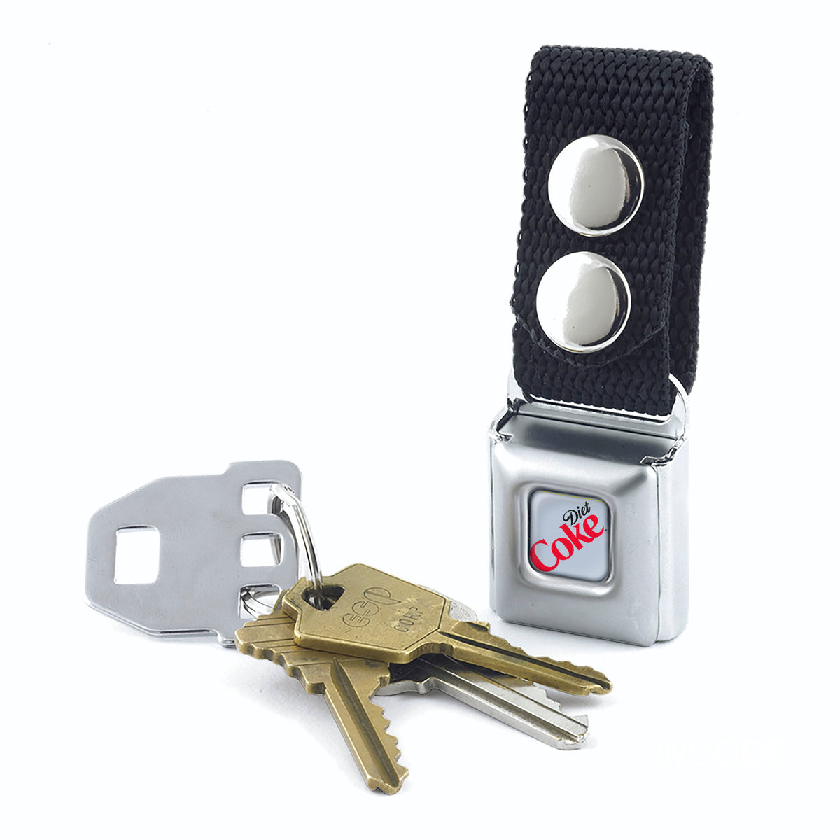 Keychain - DIET COKE Logo Full Color Gray/Black/Red Keychains Coca-Cola