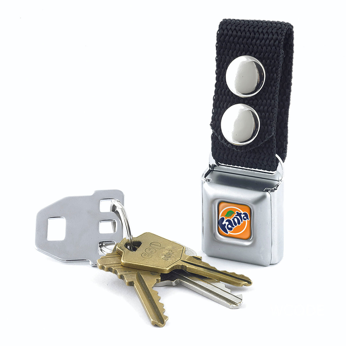 Keychain - FANTA Orange Logo Full Color Orange/Blue/White Keychains Coca-Cola