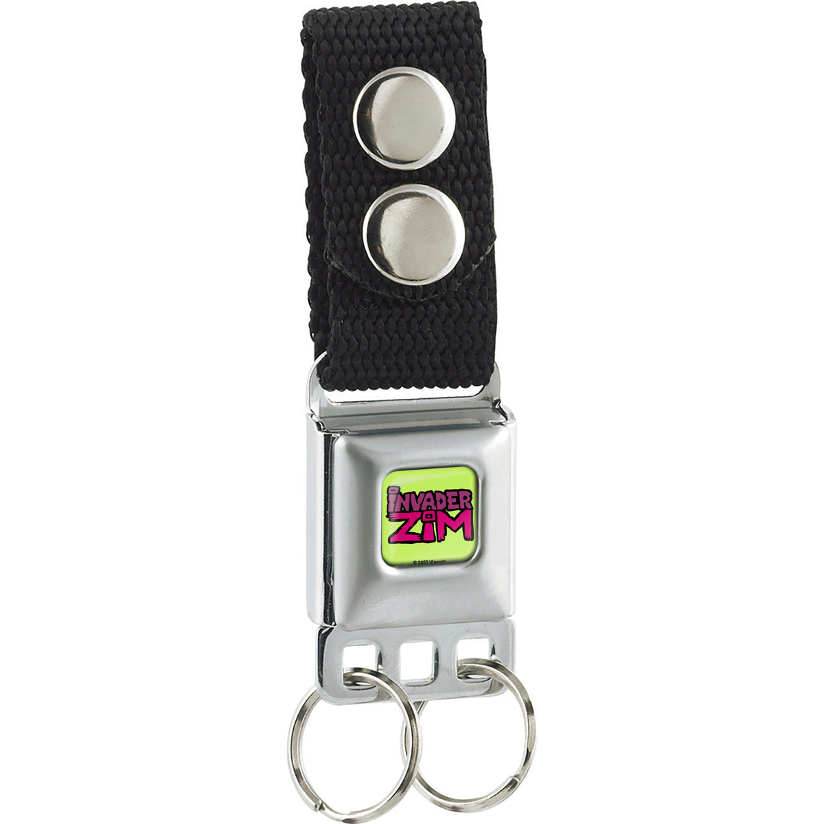 Keychain - INVADER ZIM Title Logo Full Color Green/Pinks Keychains Invader Zim